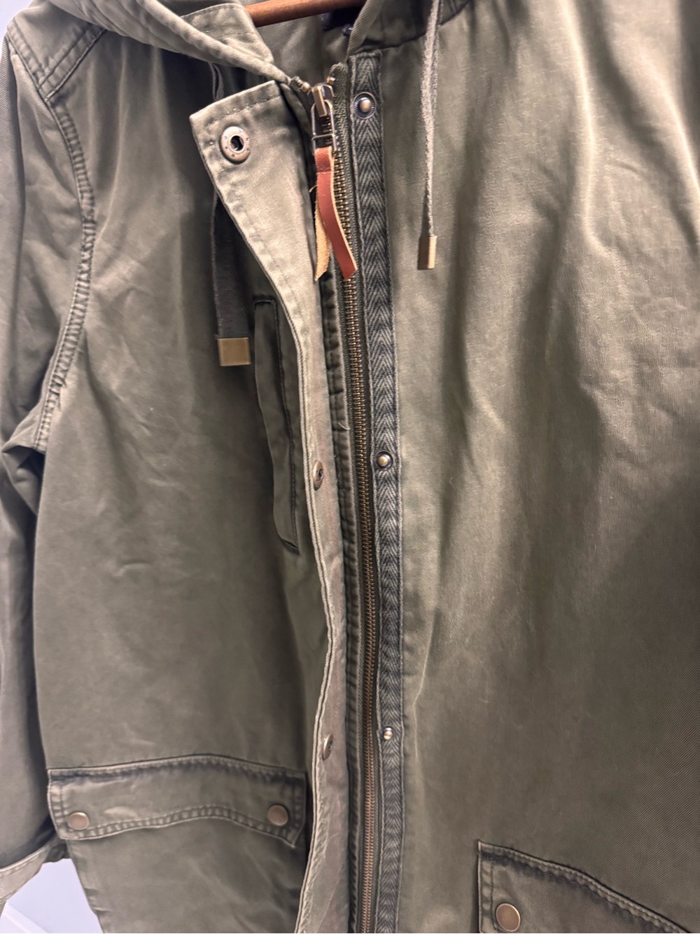 Mavi Olive Green Hooded Utility Jacket - Picture 6 of 6